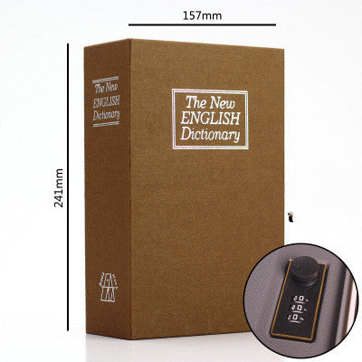 Dictionary Mini Safe Box – Hidden Secret Book Lock with Coin Bank & Password Lock (8 Colours)