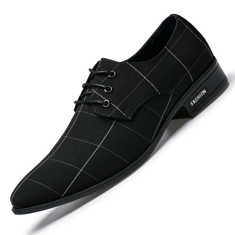 Men's Breathable Canvas Business Dress Shoes – Lightweight Formal Shoes | Canada & USA