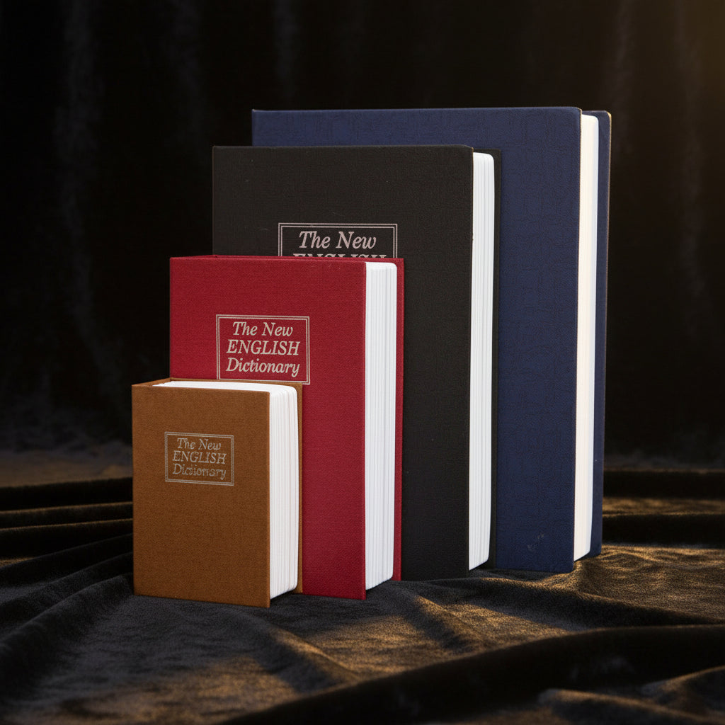 Dictionary Mini Safe Box – Hidden Secret Book Lock with Coin Bank & Password Lock (8 Colours)