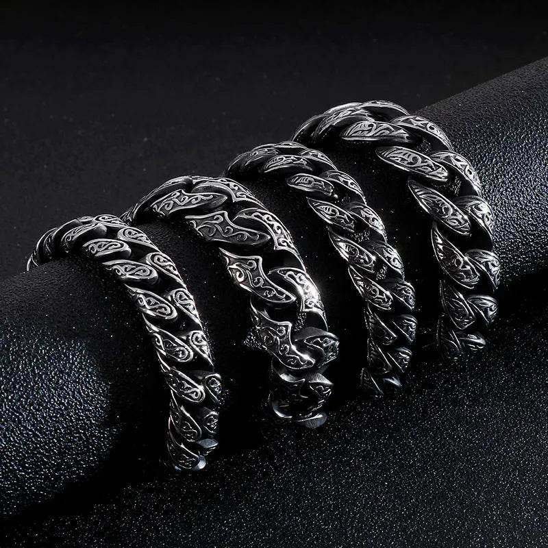 Link Chain Bracelet Punk Stainless Steel
