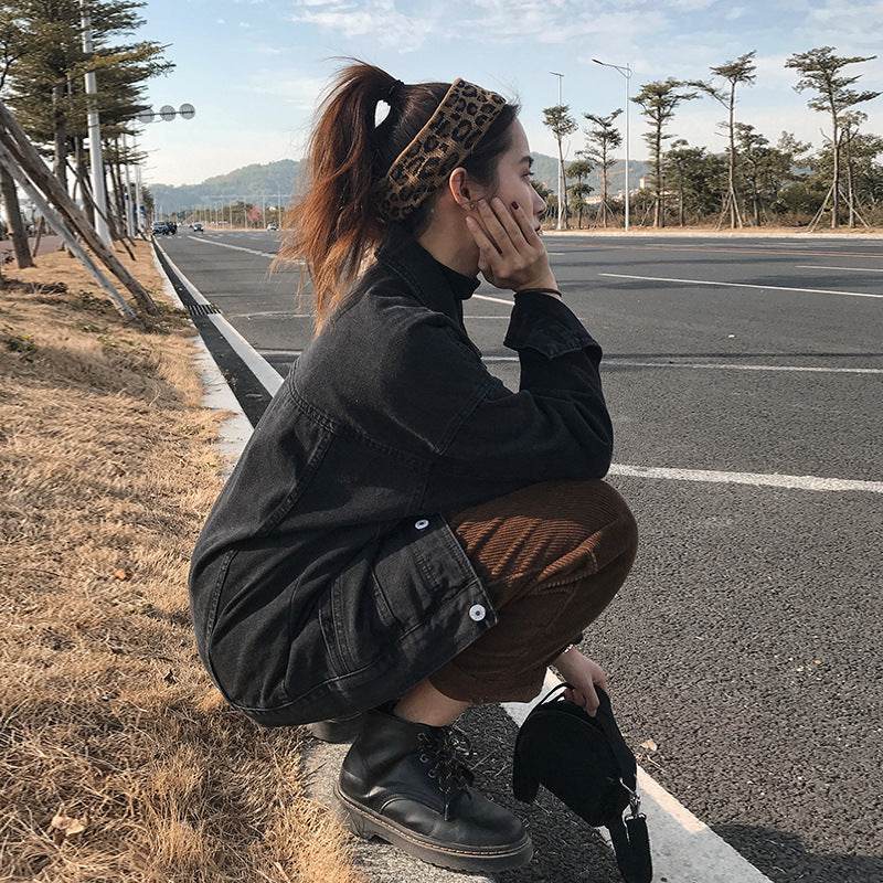Casual Unisex Oversized loose Washed Denim Jacket