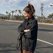 Casual Unisex Oversized loose Washed Denim Jacket