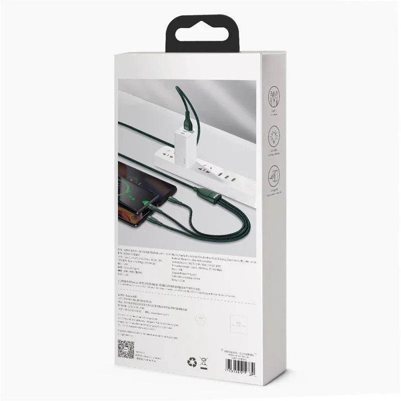Fast Charging Data Cable USB Three-port Mobile Phone Charging Cable