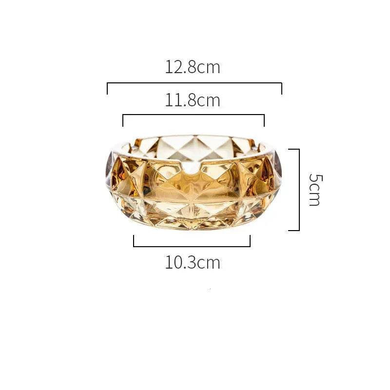 Luxury Crystal Glass Office Cigar Ashtray