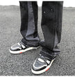 Reconstructed Splatter Denim Jeans pant fashion men