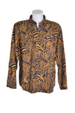 BANANA REPUBLIC Men Button Down Tops Regular fit in Brown - L