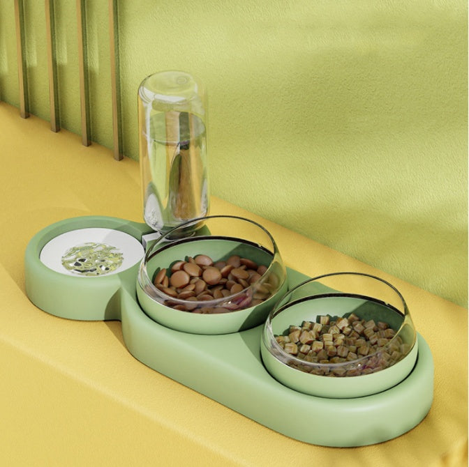 Automatic Pet Feeder Bowl with Water Fountain – Double Bowl for Cats & Dogs