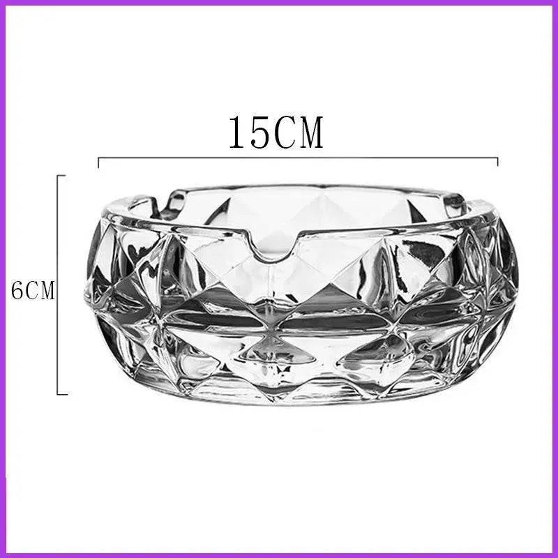 Luxury Crystal Glass Office Cigar Ashtray