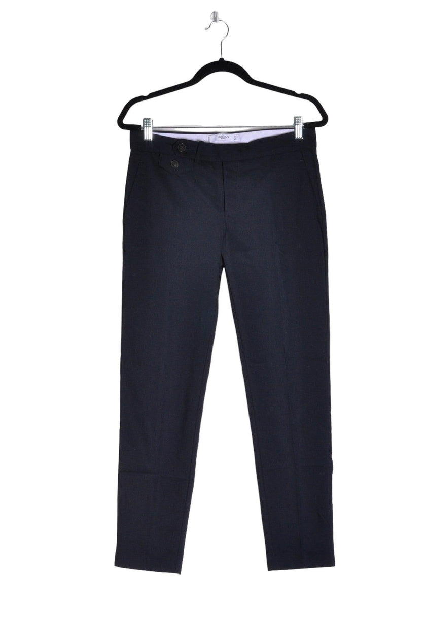 MANGO Women Work Pants Regular fit in Blue - 4