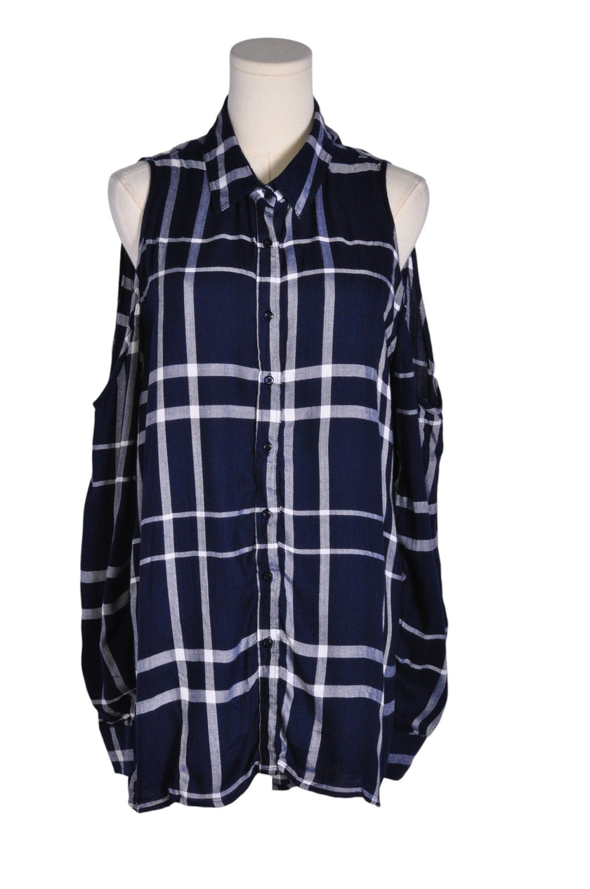 ROMEO & JULIET Women Button Down Tops Regular fit in Blue - L