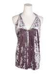 ZARA Women Halter Tops Regular fit in Gray - M