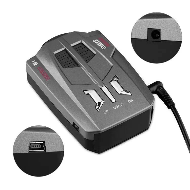 V9 Car Radar Speed Detector Laser 360° Voice Alert Mobile Speedometer