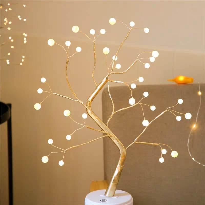 Led Copper Wire Light Bedroom Desk Table Light