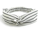Women Retro Style Knotted Hairband floral Print Cross Headband