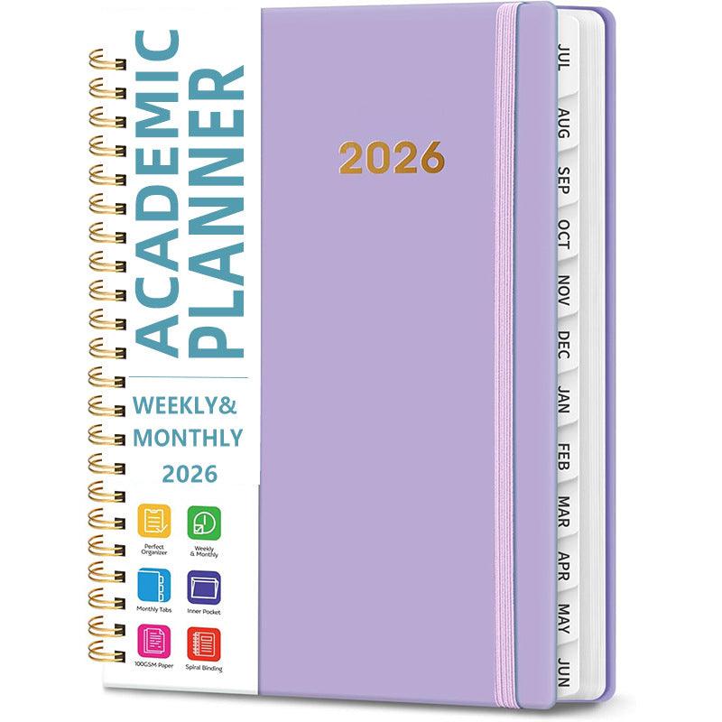 A5 Coil Planner Notebook 2026 – Spiral Bound Daily Planner in 6 Colours