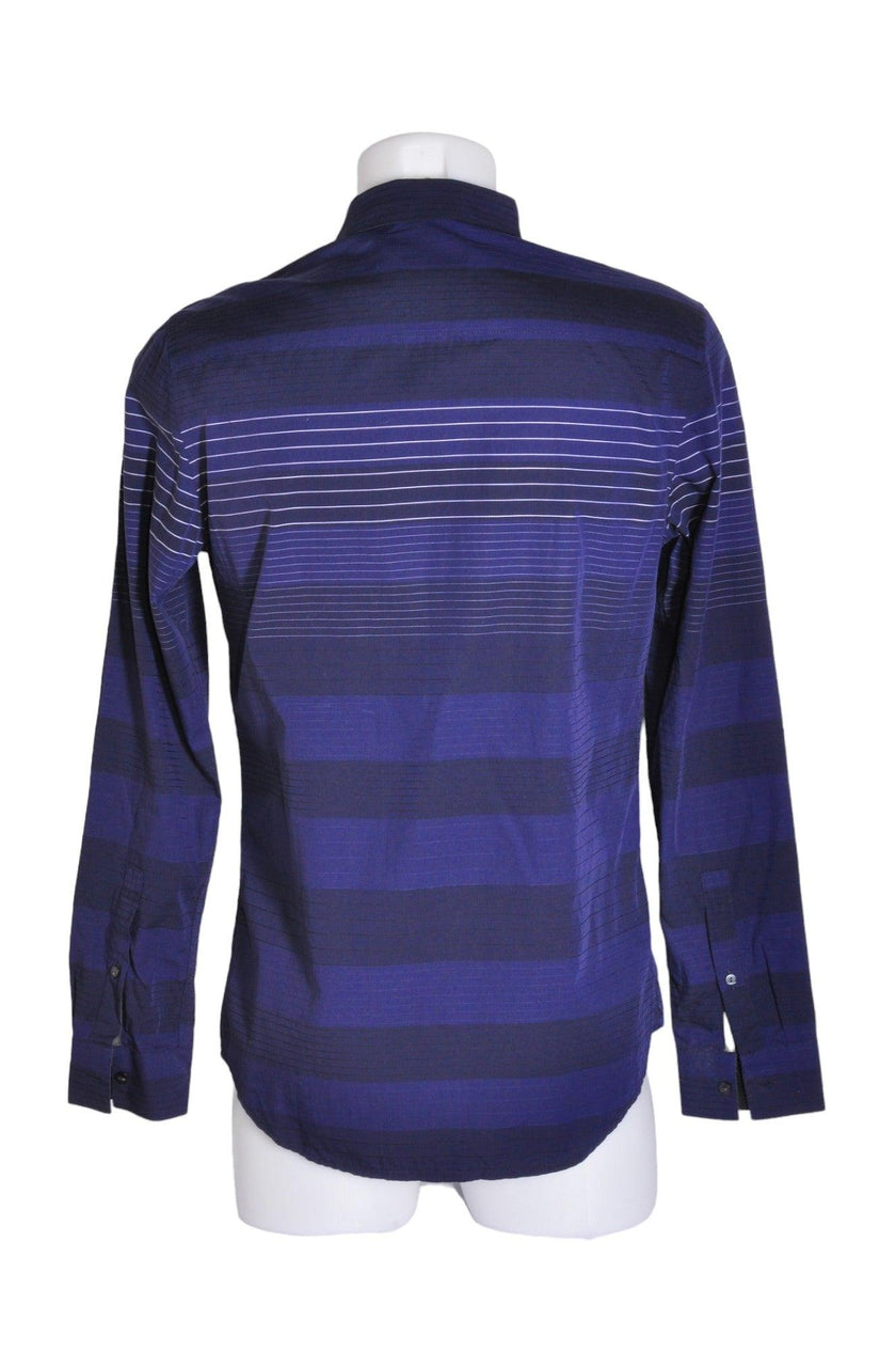 CALVIN KLEIN Men Button Down Tops Regular fit in Blue - S