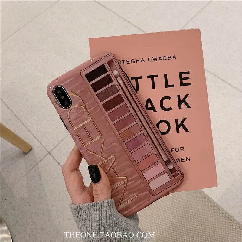 Eyeshadow Makeup-themed Silicone  iPhone Case women