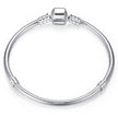 S925 Silver Fashion Bracelet – Smooth Cufflinks Basic Chain Bracelet (11 Styles)