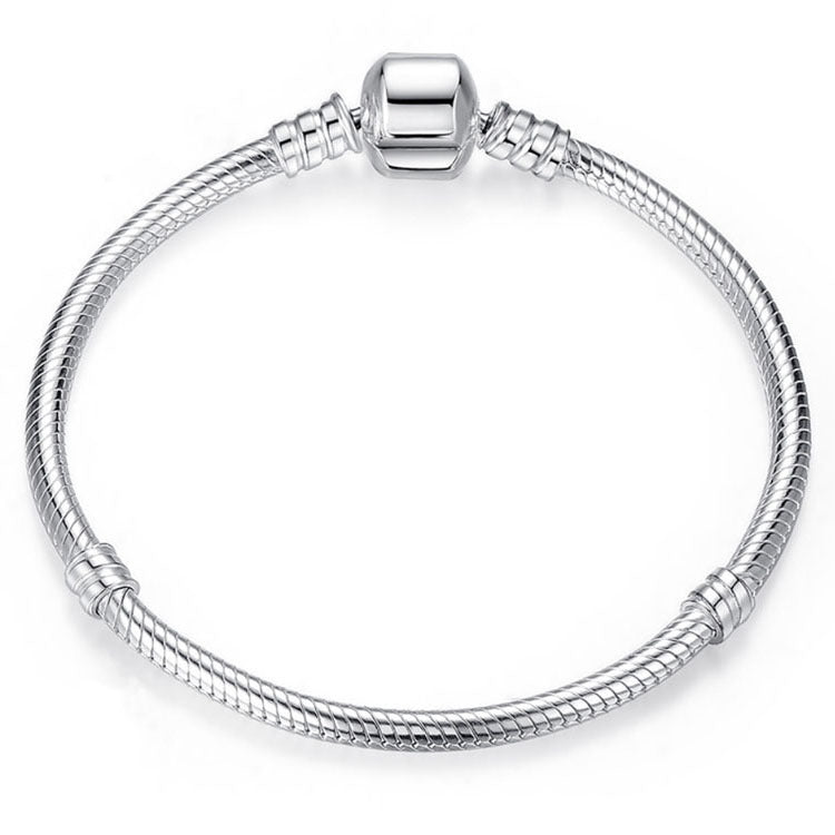 S925 Silver Fashion Bracelet – Smooth Cufflinks Basic Chain Bracelet (11 Styles)