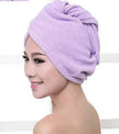 Women's Microfiber Hair Dryer Cap Absorbent Hair Towel.