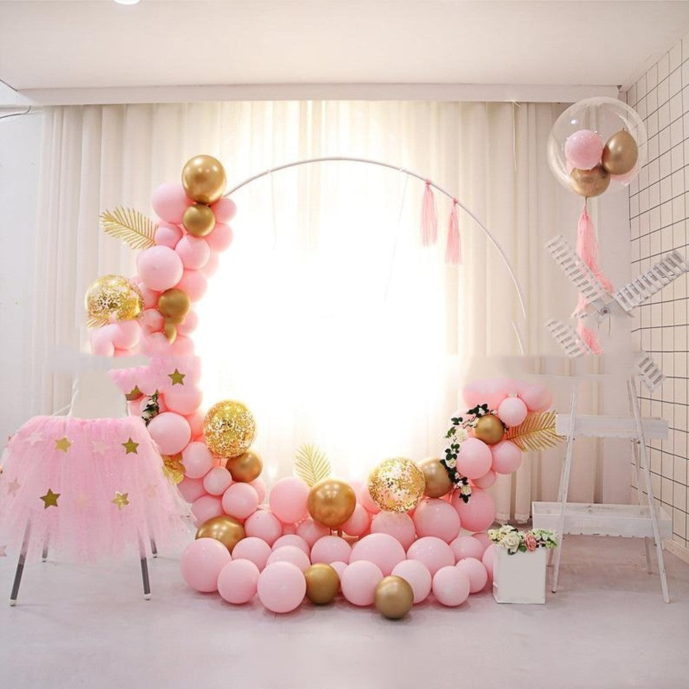 113-Piece Macaron Balloon Arrangement Set – Sequin, Metallic & Latex Balloons for Birthday, Wedding & Party Decor