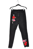 H&M Women Straight-Legged Jeans Regular fit in Black - 8