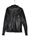 ONE STOP BIKER SHOP Men Leather Jackets Regular fit in Black - S