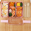 Insulated Bento Lunch Box Three-Layer Wheat Stalk Container