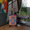 Kaleidoscope Pattern Carry-On Suitcase – Vibrant Boho Travel Luggage