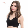 Front Cross Side Buckle Lace Side Non-Wire Sports Fitness Bra women