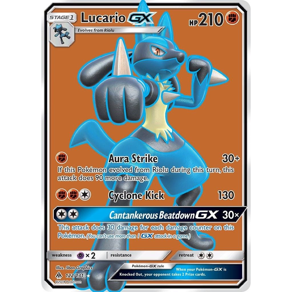 Lucario GX (Full Art) (122/131) (SM06)