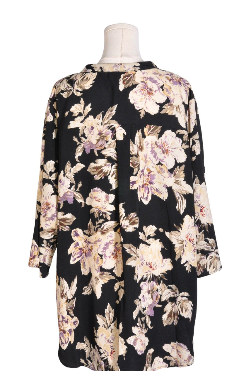 SEVEN KARAT Women Blouses Regular fit in Black - 1X