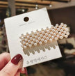 Elegant Pearl Bling Hair Clip