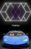 480W Honeycomb LED Car Detailing Station Light 2.4x4.8m 50000H Car Wash Shop Bay Light