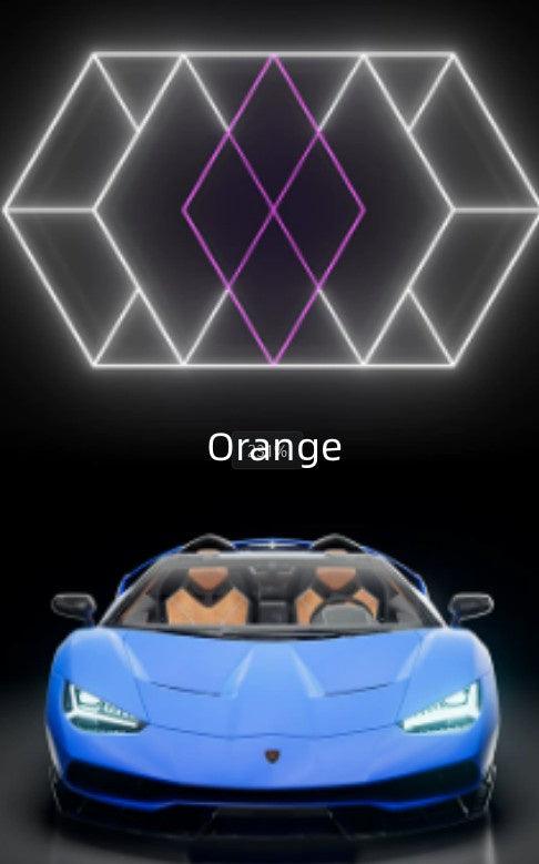 480W Honeycomb LED Car Detailing Station Light 2.4x4.8m 50000H Car Wash Shop Bay Light
