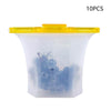 10pcs Kitchen Refrigerator Silicone Food Storage Bag