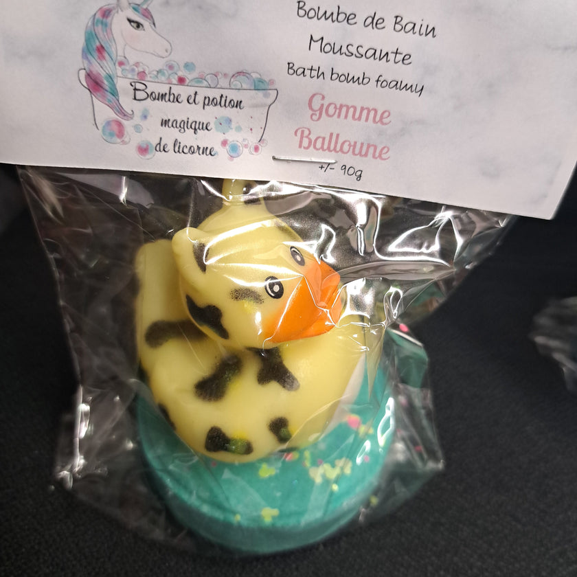 Bombe de bain Jouet canard (Gomme balloune) Bombe et potion magique de licorne