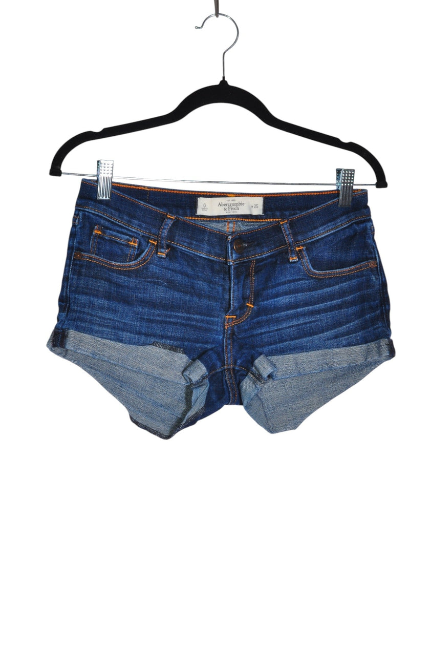 ABERCROMBIE & FITCH Women Denim Shorts Regular fit in Blue - 25