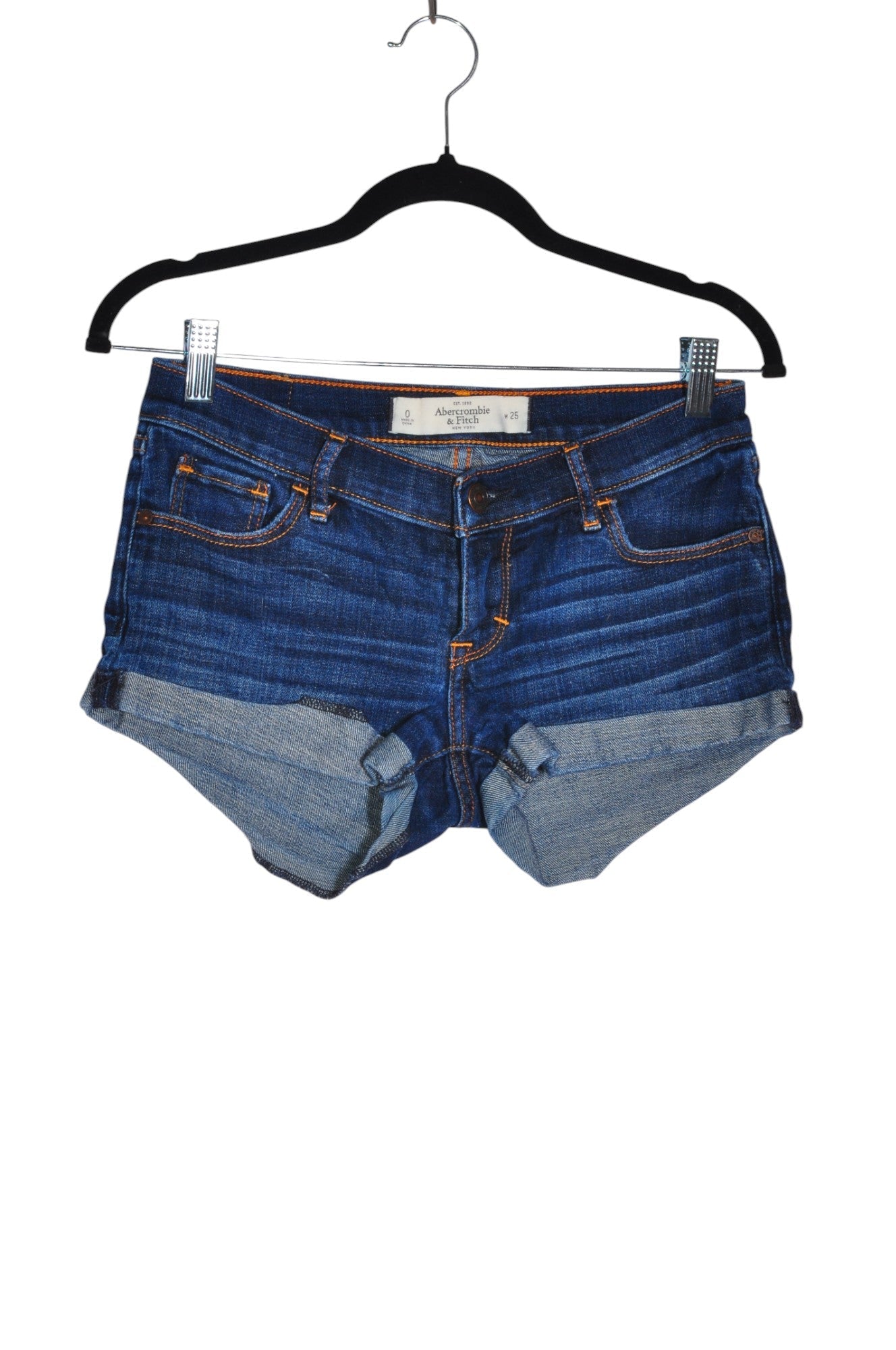ABERCROMBIE & FITCH Women Denim Shorts Regular fit in Blue - 25