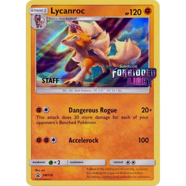 Lycanroc - SM118 (Prerelease) [Staff] (SM118) (SMP)