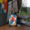 Tropical Leaf Carry-On Suitcase — Colorful Palm Print Travel Luggage