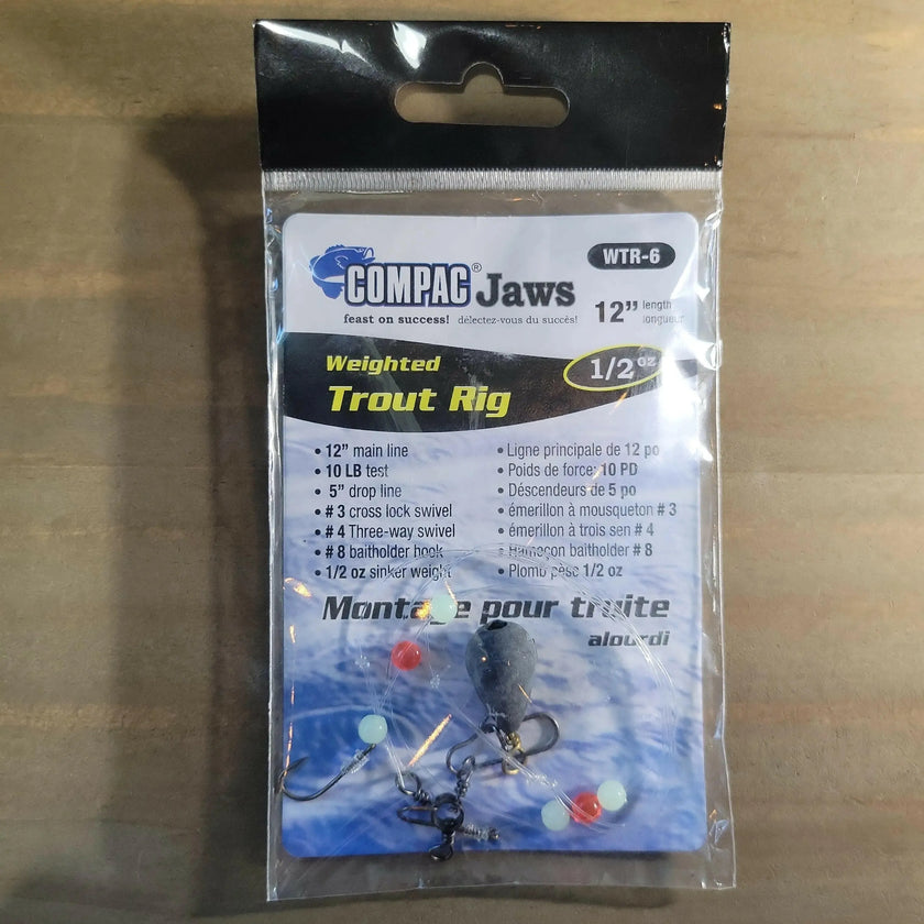 🍁COMPAC Weighted Trout Rig 1/2oz