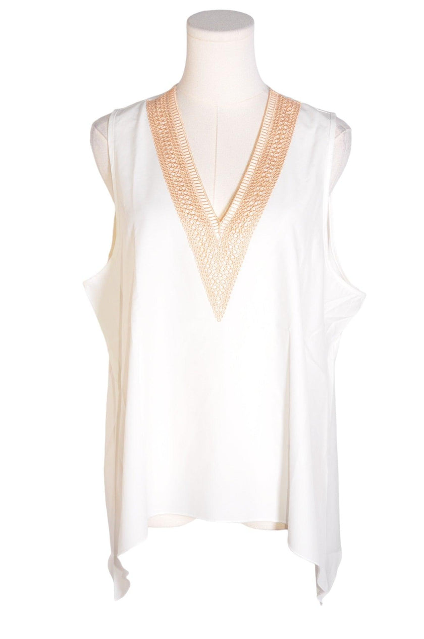UNBRANDED Women Blouses Regular fit in White - 2XL