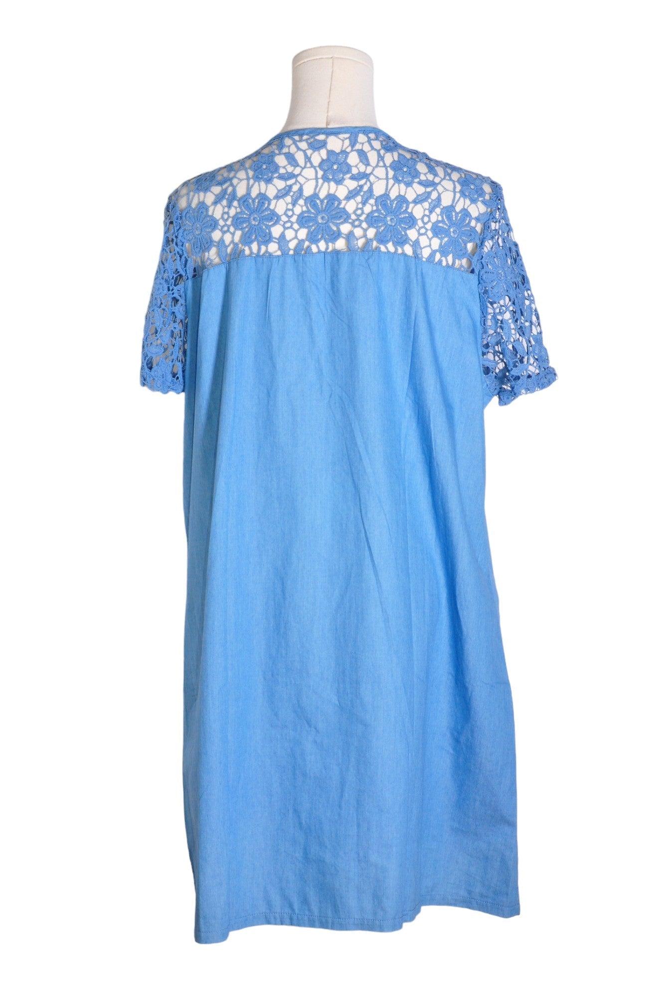 UNBRANDED Women Drop Waist Dresses Regular fit in Blue - L