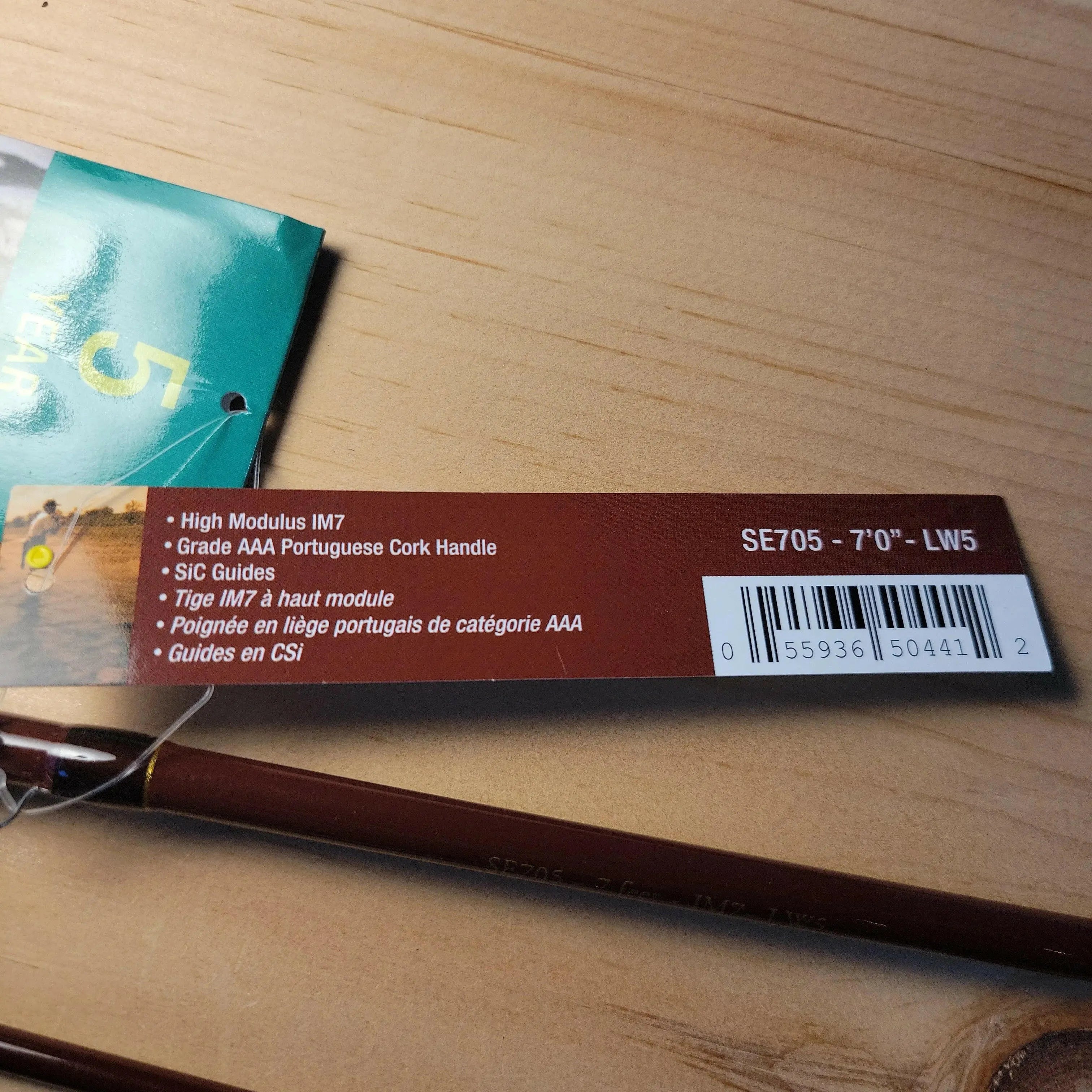 🍁Streamside Elite Fly Rod 2pc LW5 7ft w/Case