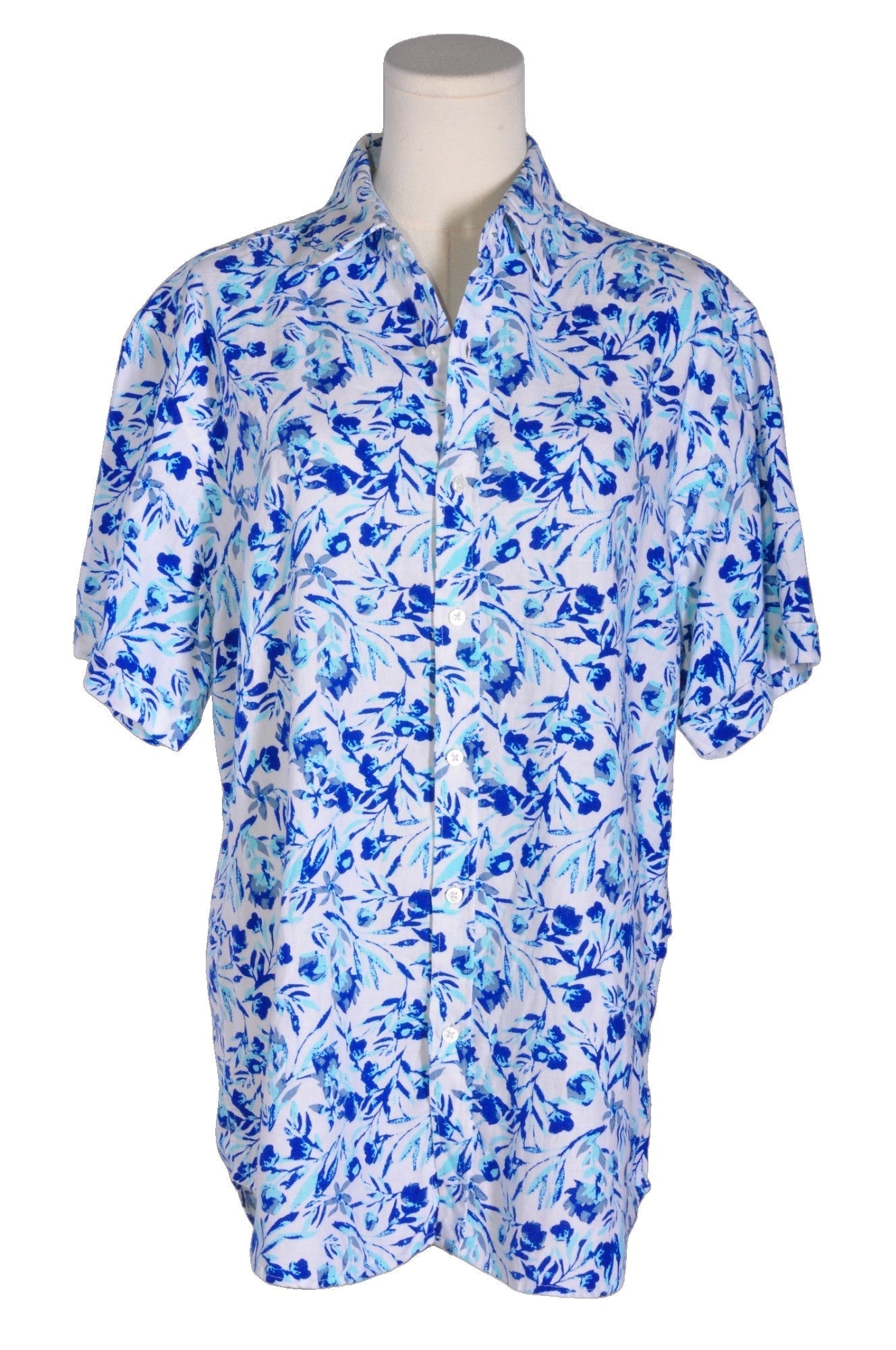 PORTER & ASH Men Button Down Tops Regular fit in Blue - M
