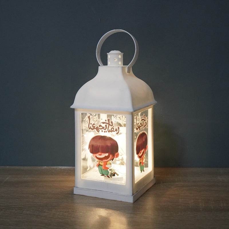 Wind Lantern Plastic Decoration For Eid Mubarak Ornament