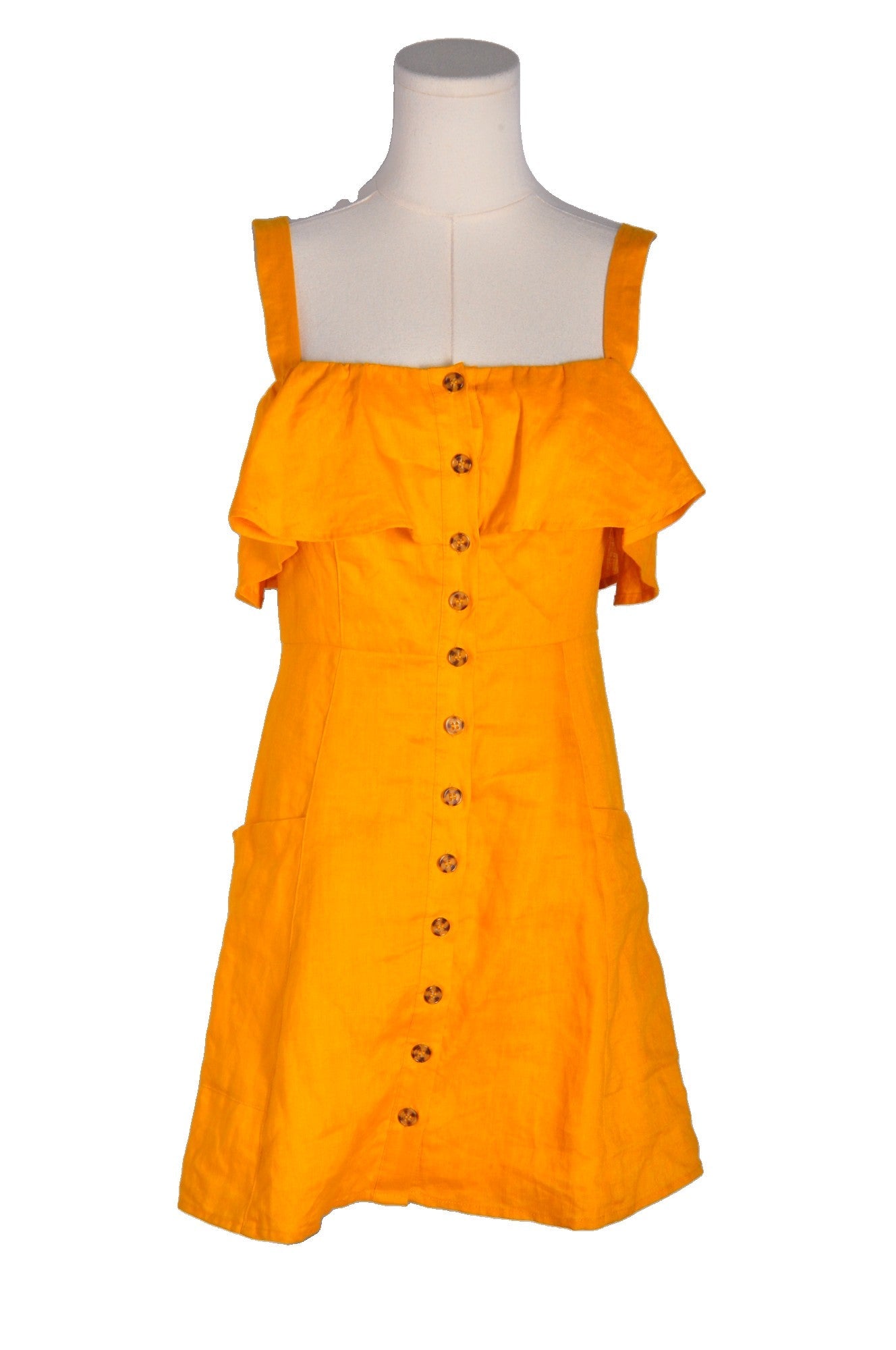 FOREVER 21 Women A-Line Dresses Regular fit in Yellow - S