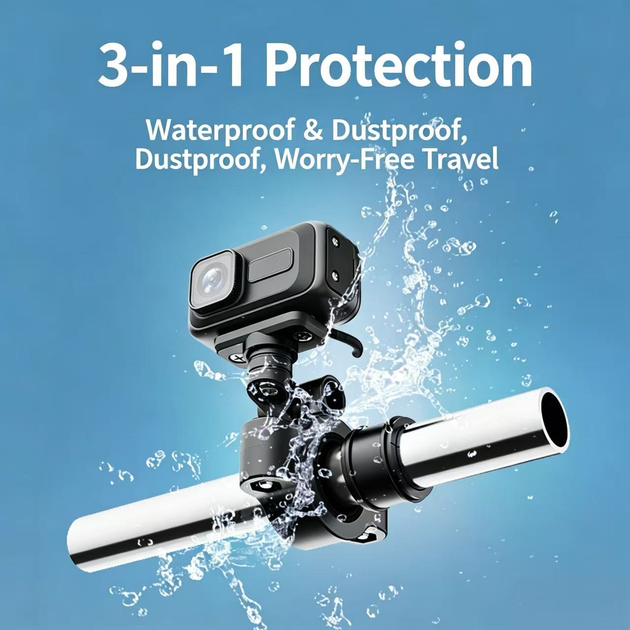 2K Motorcycle Dash Cam – Waterproof Riding Camera for Motorcycles and Electric Bikes Canada