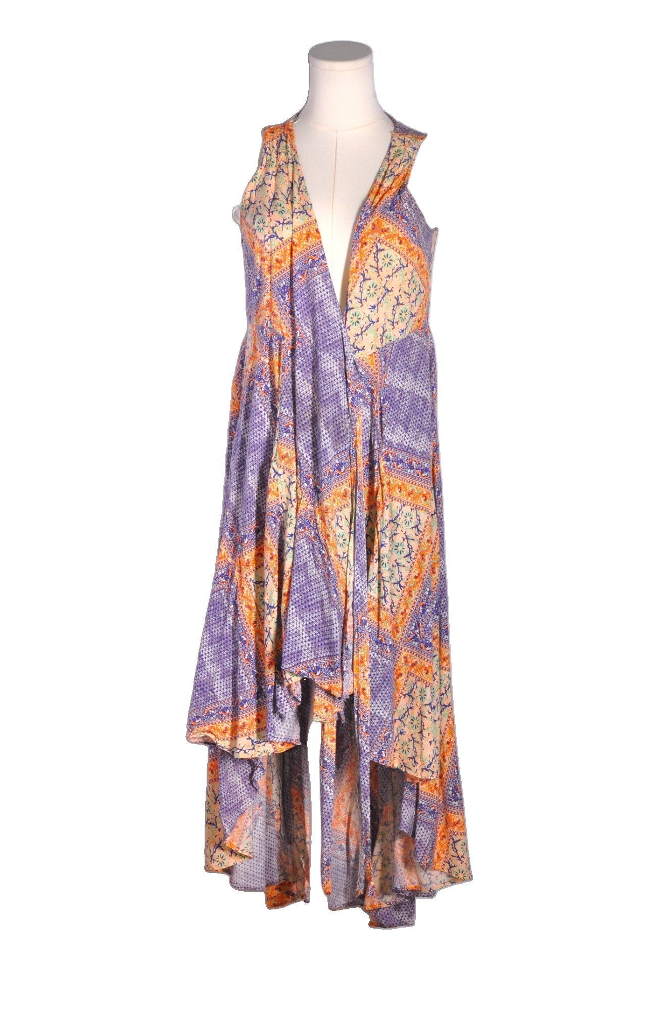 INDIKAH Women High Low Dresses Regular fit in Purple - 12